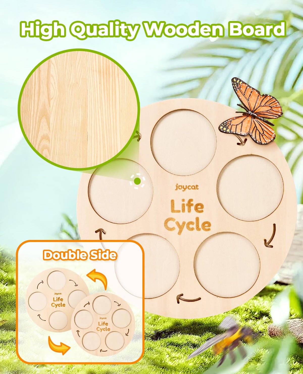 JoyCat ladybug figures add colorful, tactile play to science time.