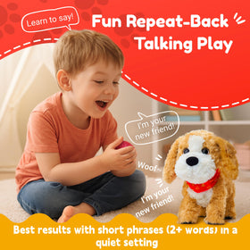 JoyCat Lucy tail wag image demonstrates responsive, cheerful feedback during pretend play.
