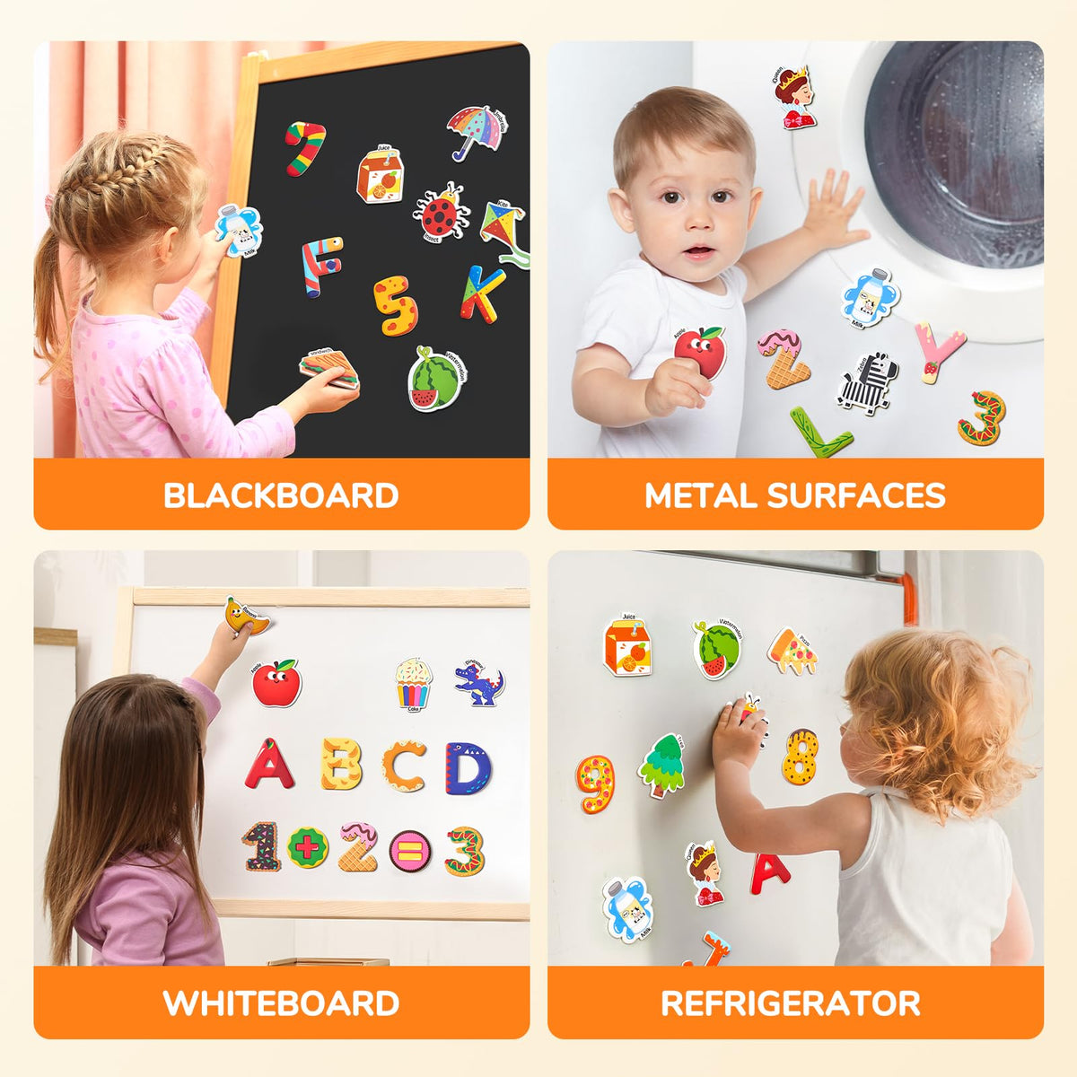 JoyCat magnets printed with non-toxic ink for safe learning