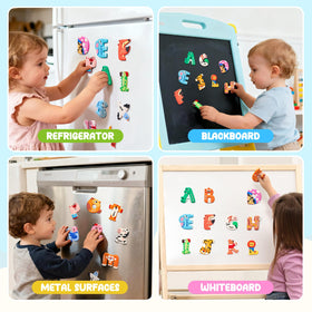 JoyCat magnets stick to fridges and appliances for versatile learning spaces.