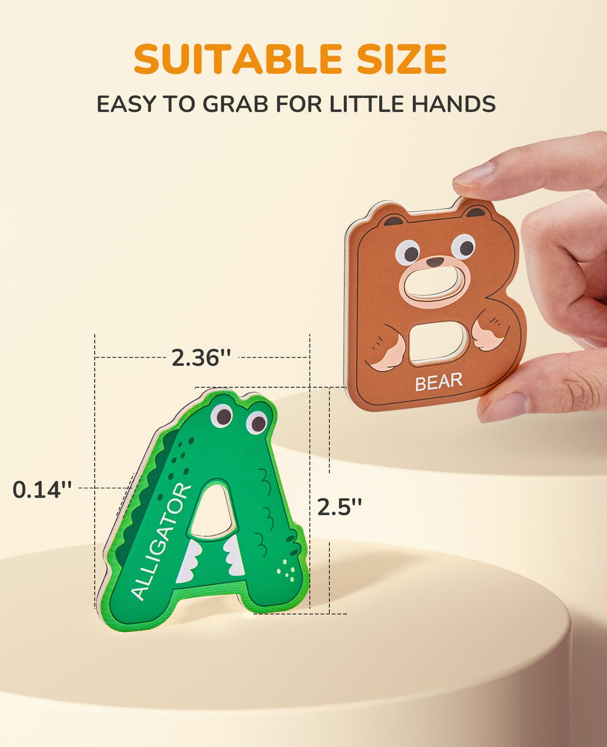 JoyCat magnets printed with non-toxic vegetable ink for safe play.