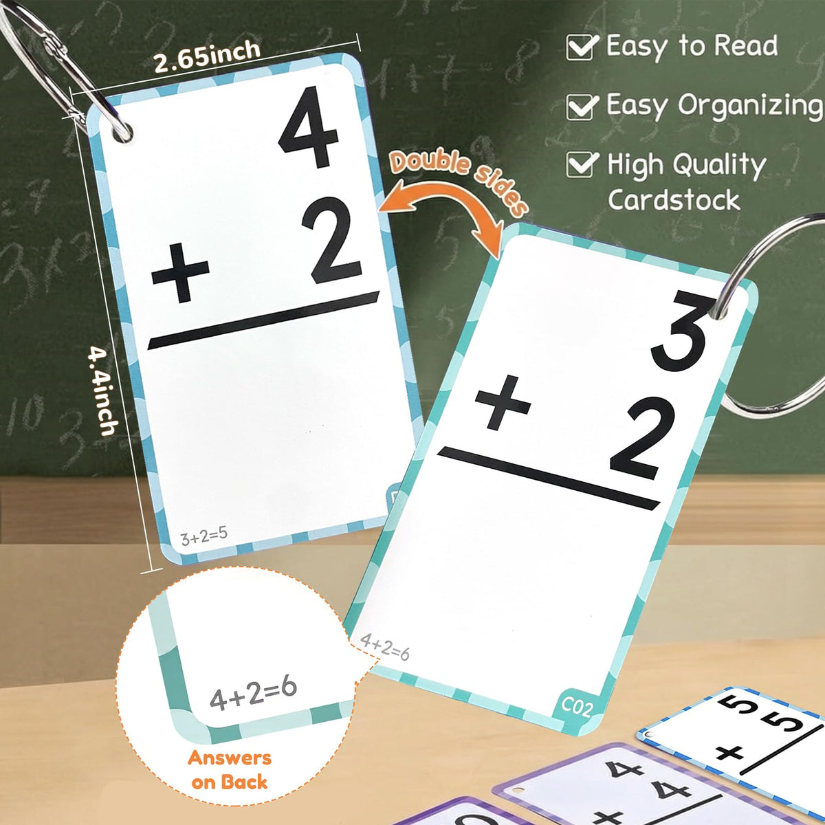 JoyCat organizing rings keep sets together for easy teaching and travel