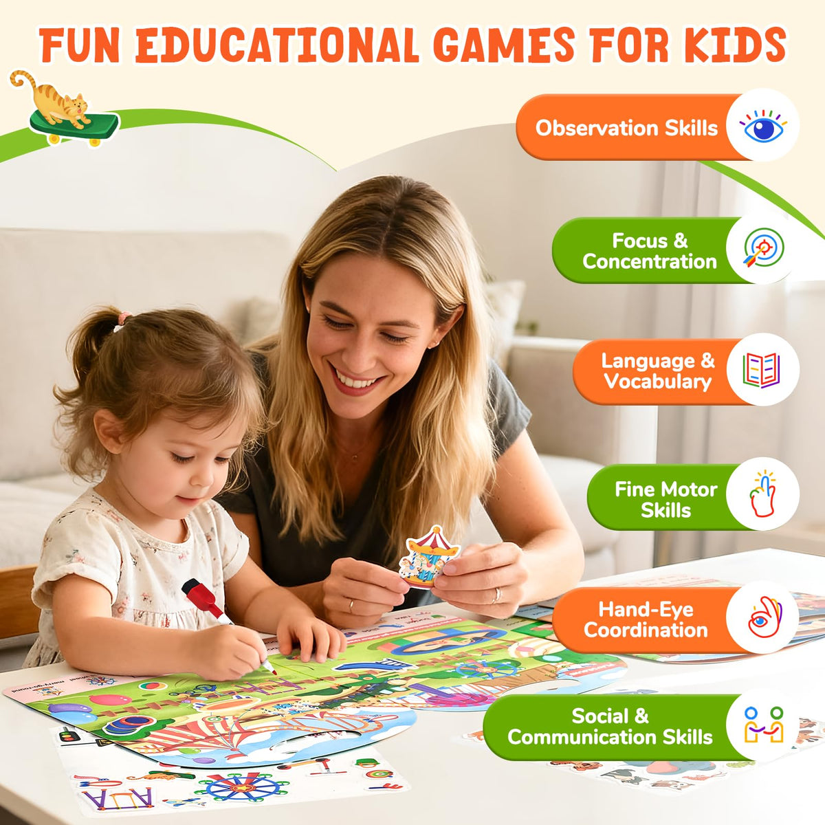JoyCat ocean-theme stickers inspire exploration and vocabulary.