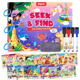 JoyCat Seek & Find book cover with vivid preschool themes