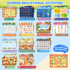 JoyCat Seek & Find dry erase cloth for quick cleanups between activities