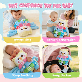 JoyCat Sensory Owl embroidery details add charm and durability