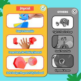 JoyCat mix-and-match dinosaurs invite endless creative combinations and play.