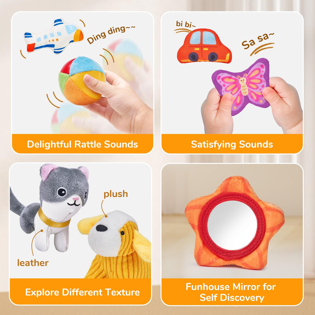 JoyCat soft-textured object pack fosters sensory learning