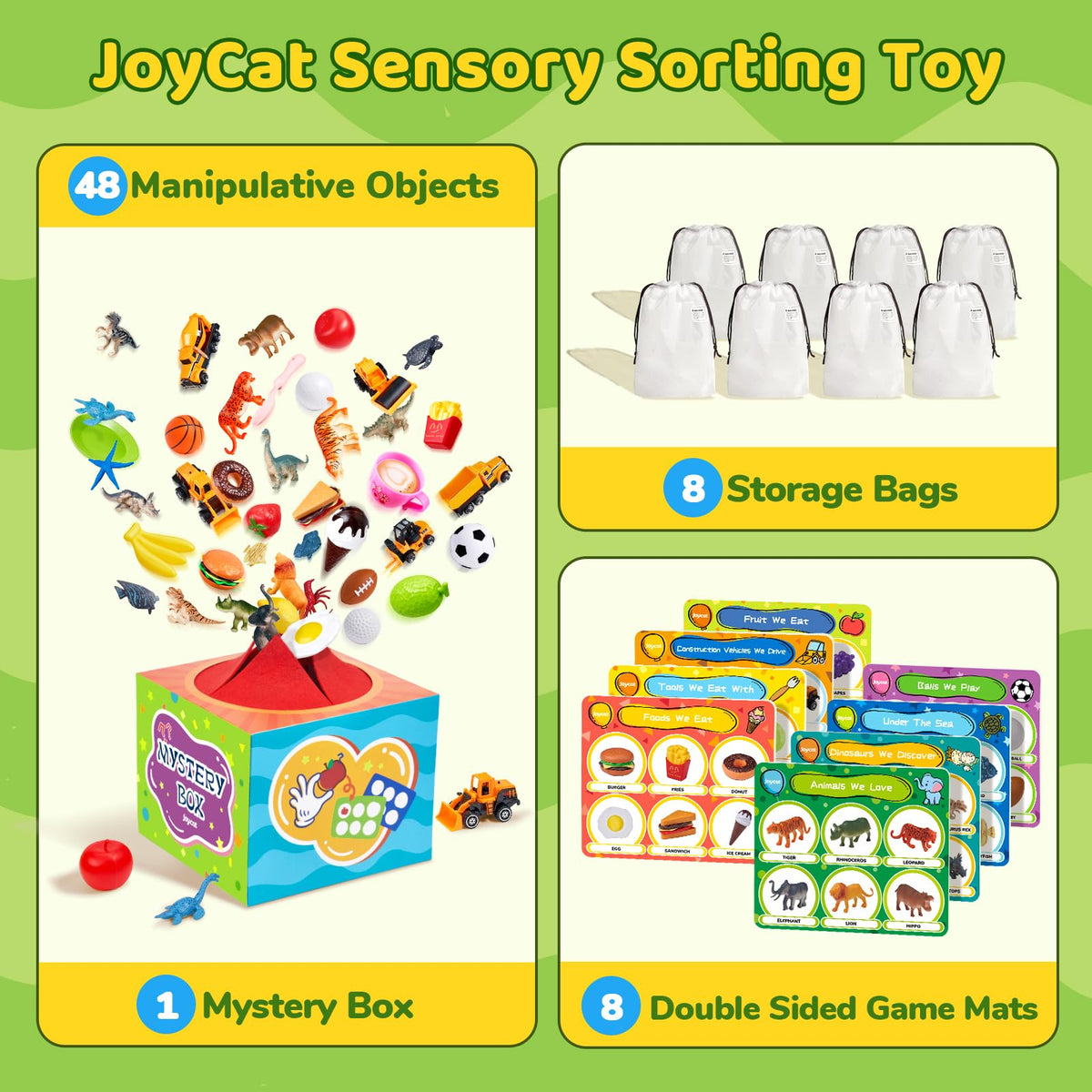 JoyCat sorting toys mystery box upgraded for reliable use