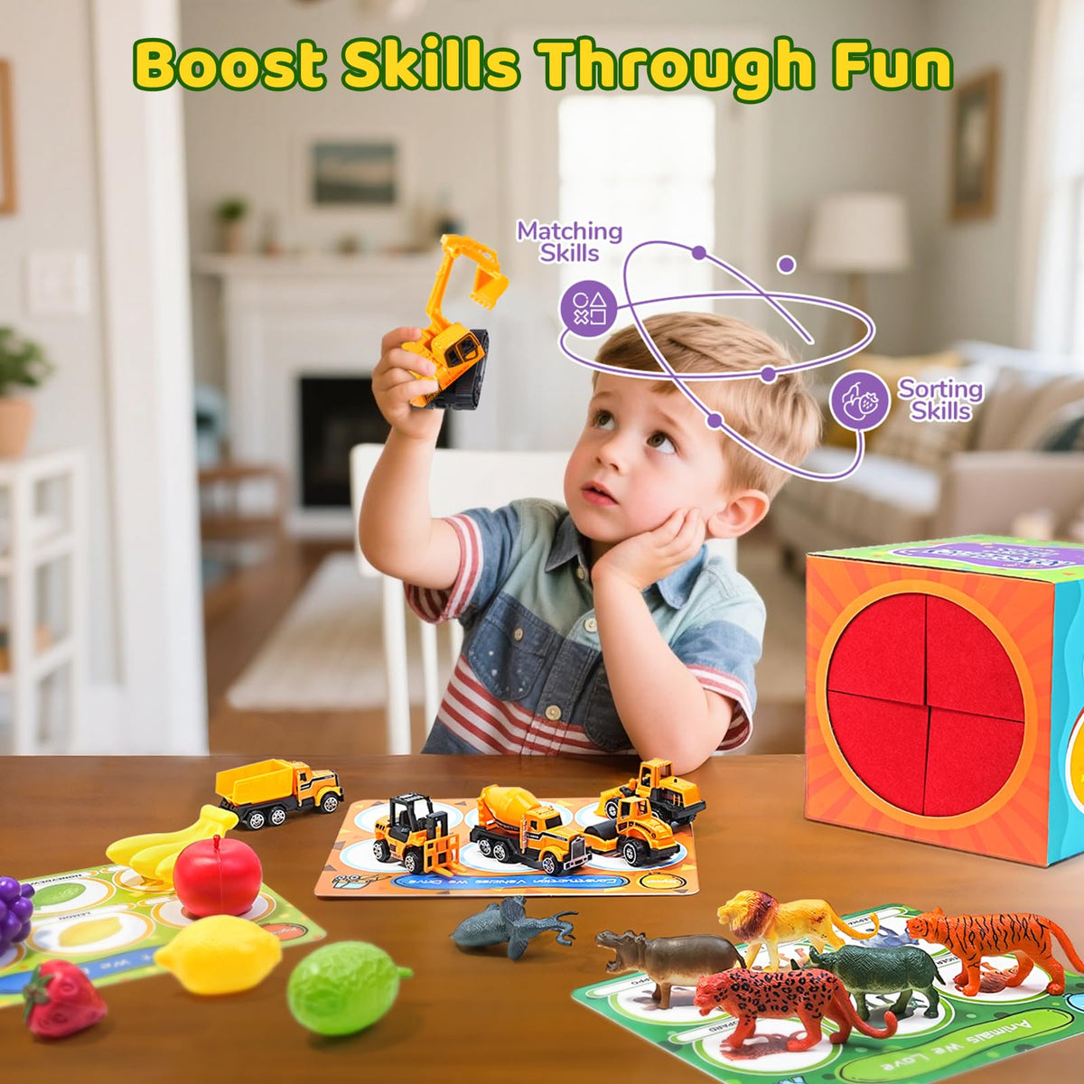 JoyCat sorting toys safe durable materials for screen-free play