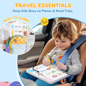 JoyCat stylus and beads provide tactile tracing feedback.