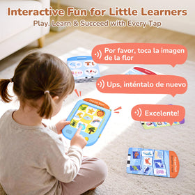 JoyCat tap-and-learn interaction—interactive card learning.