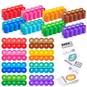 JoyCat ten-frame boards in bold colors support visual number sense in classroom activities