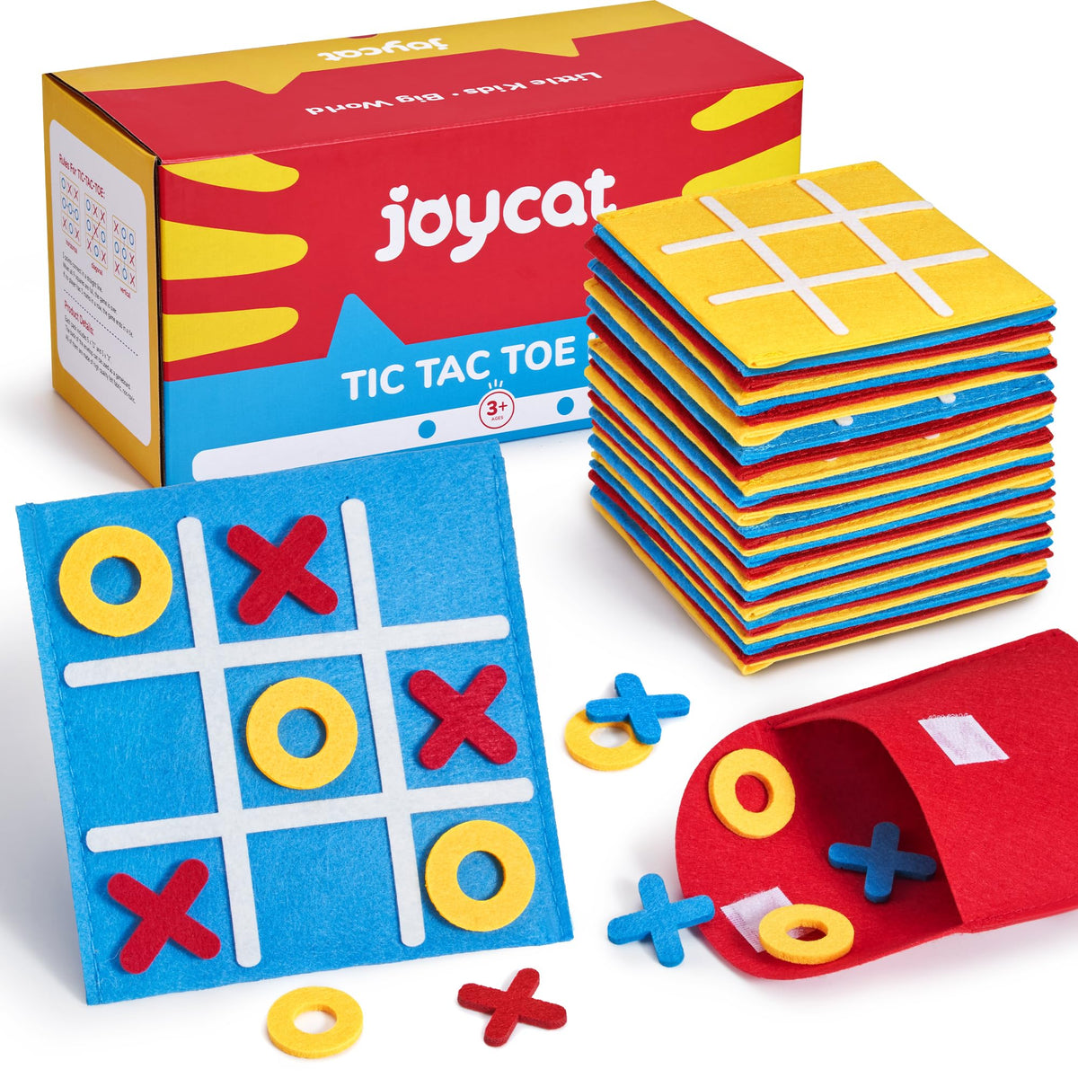 JoyCat soft felt construction offers durable, reusable entertainment.