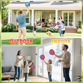 JoyCat kid paddles — kid-friendly sizing for precise throws by kids 3+