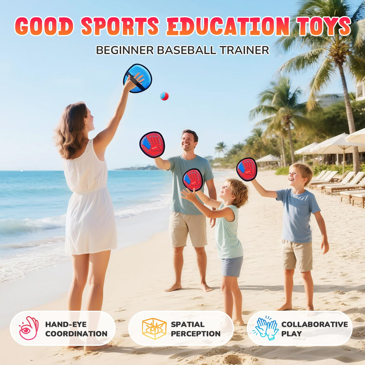 JoyCat soft-composite paddles — lightweight and safe for family use