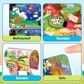 JoyCat travel-friendly activity keeps kids entertained during waits