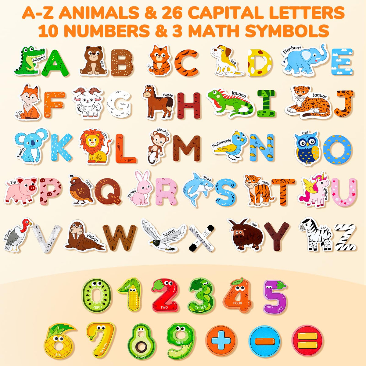 JoyCat alphabet magnets help toddlers recognize letters during playtime.