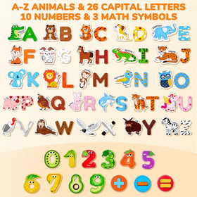 JoyCat alphabet magnets help toddlers recognize letters during playtime.