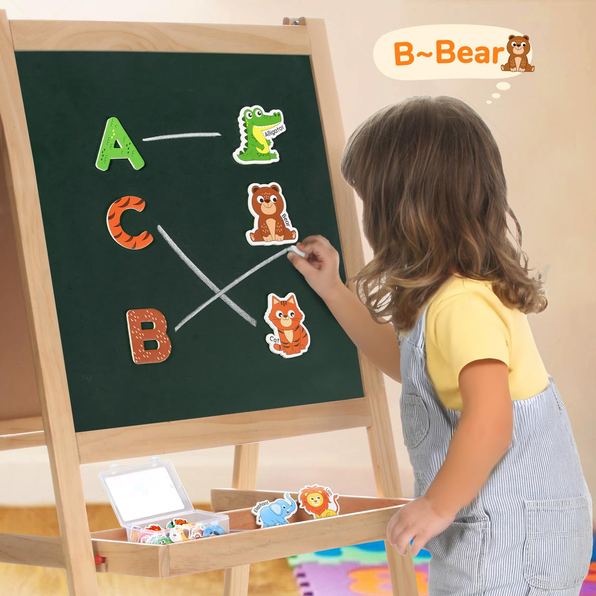 JoyCat magnets promote spelling practice and word-building in homes or classrooms.