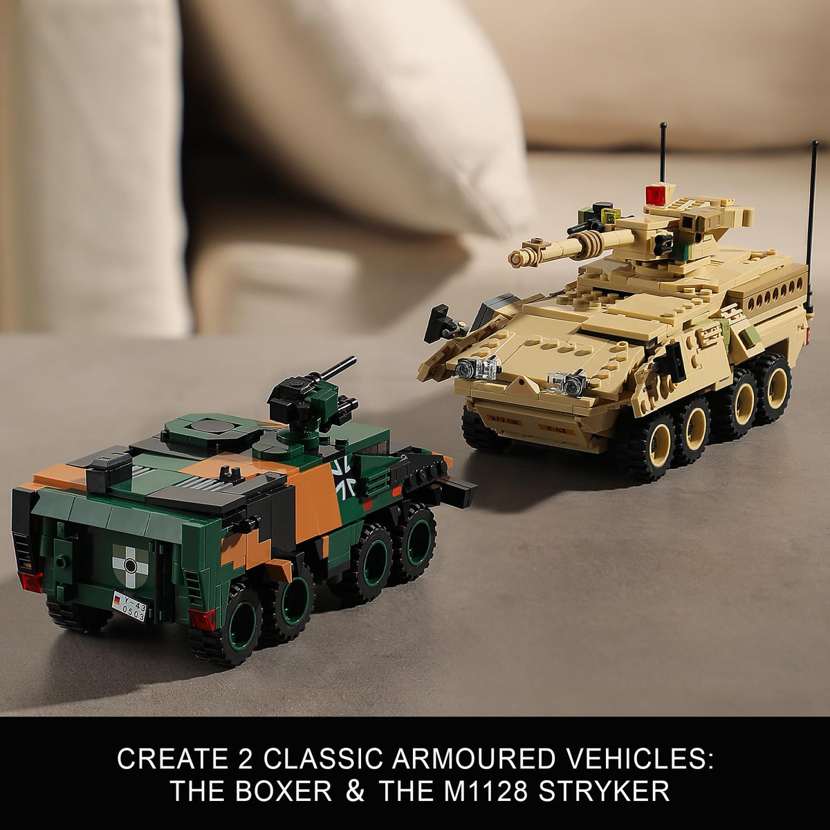 JOYCOLI Boxer 360 turret enables dynamic action and creative battle scenarios.