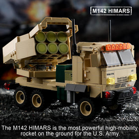 Joycoli HIMARS cab doors detail illustrating moving features for realistic play.