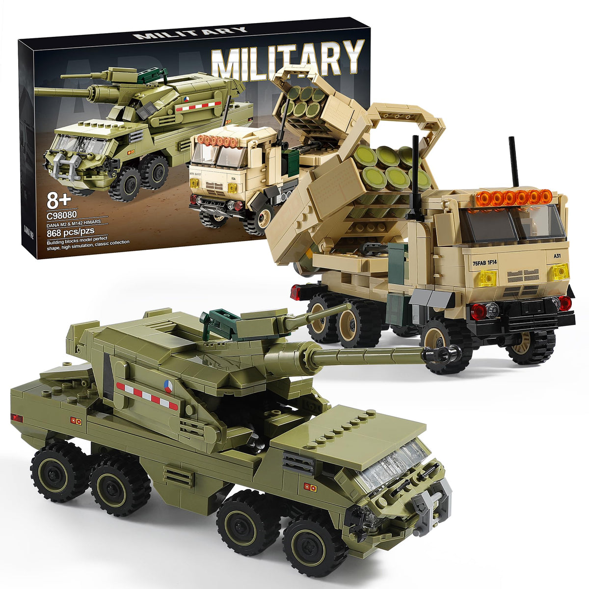 Joycoli HIMARS rocket launcher model with a detailed build for STEM play and realistic display.