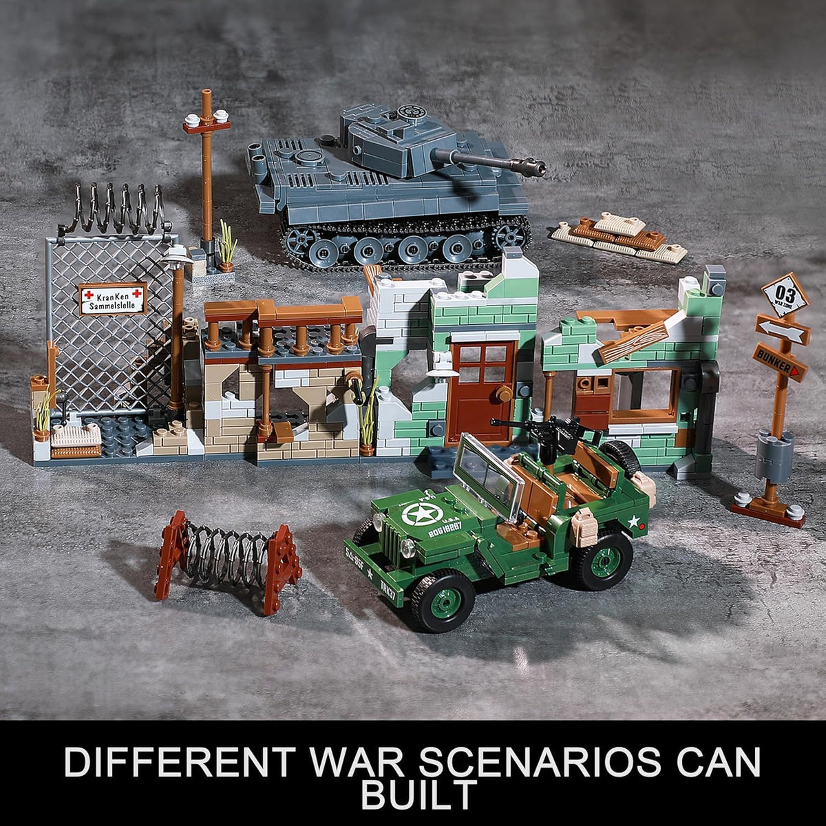 JOYCOLI barbed-wire section adds authentic perimeter detail to dioramas.