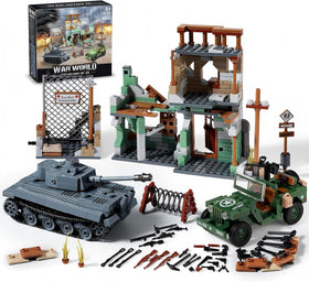 JOYCOLI WW2 Tiger I tank with opening hatches for immersive battlefield play.
