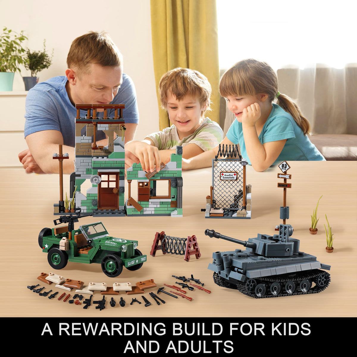 JOYCOLI weapons-tools set adds authentic equipment for play scenarios.
