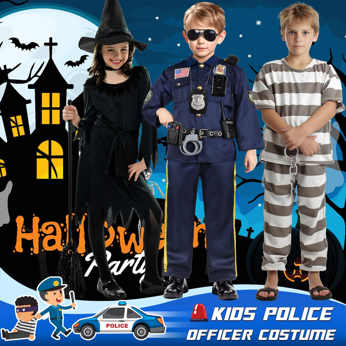 Joycover deluxe police extra-accessory completing the eight-piece set.