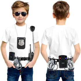 Joycover deluxe police handcuffs for authentic pretend policing play.