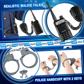 Joycover police walkie-talkie set for kids, encouraging interactive playtime and teamwork.