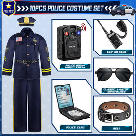 Joycover police costume for kids body-worn camera adds authentic detail during dress-up