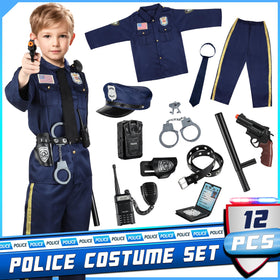 Joycover police hat adds authentic officer flair for pretend play.
