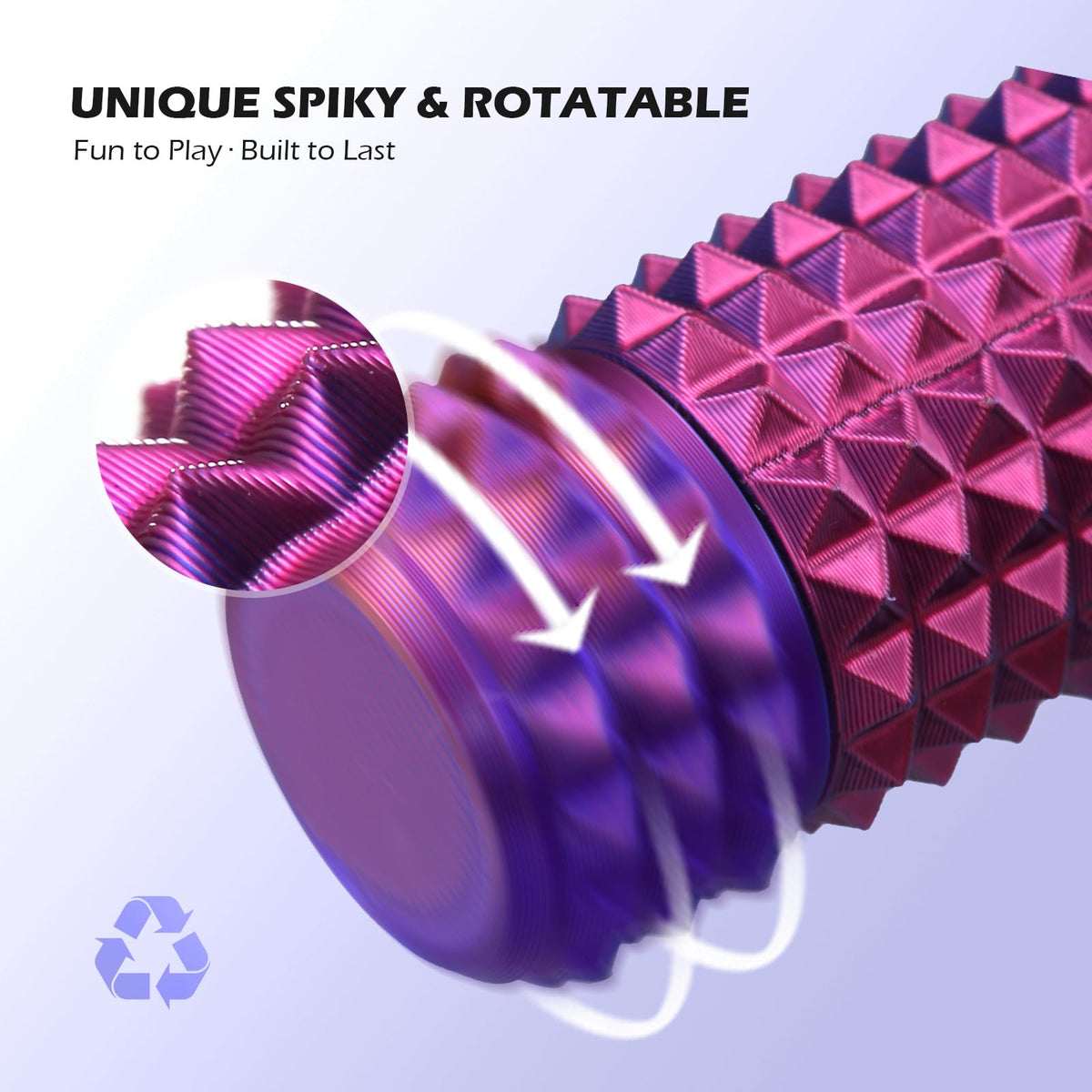 Close-up of the spiky texture for tactile stimulation with Joyddo Little Ouchies