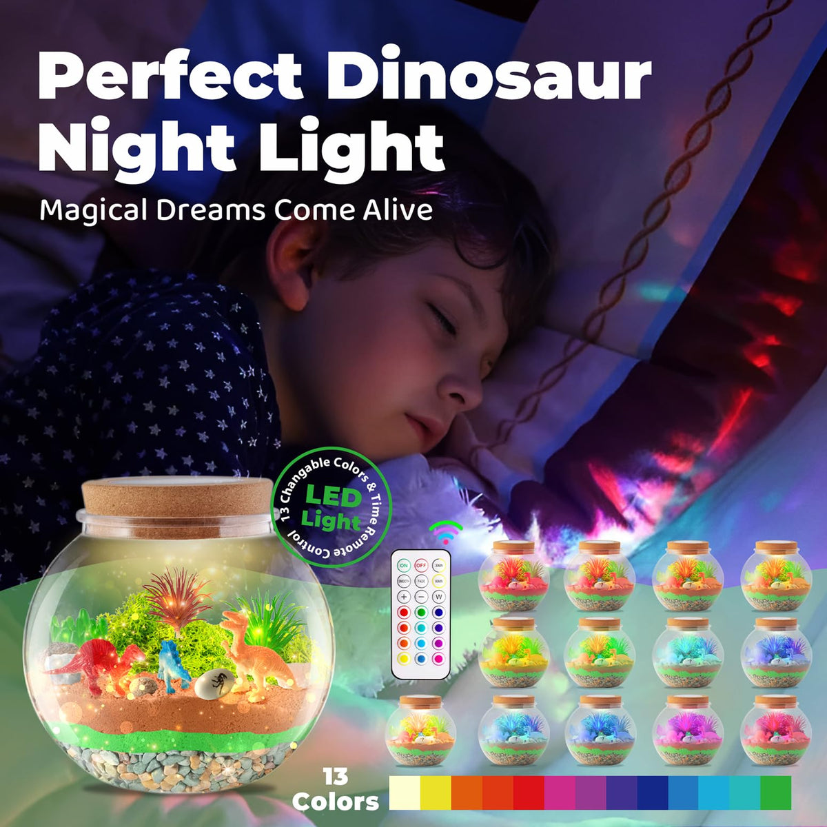 JOYEEMAX LED center button provides quick on/off without remote.
