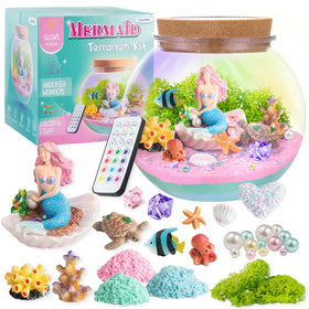 JOYEEMAX mermaid light-up terrarium kit sparks imaginative play at bedtime