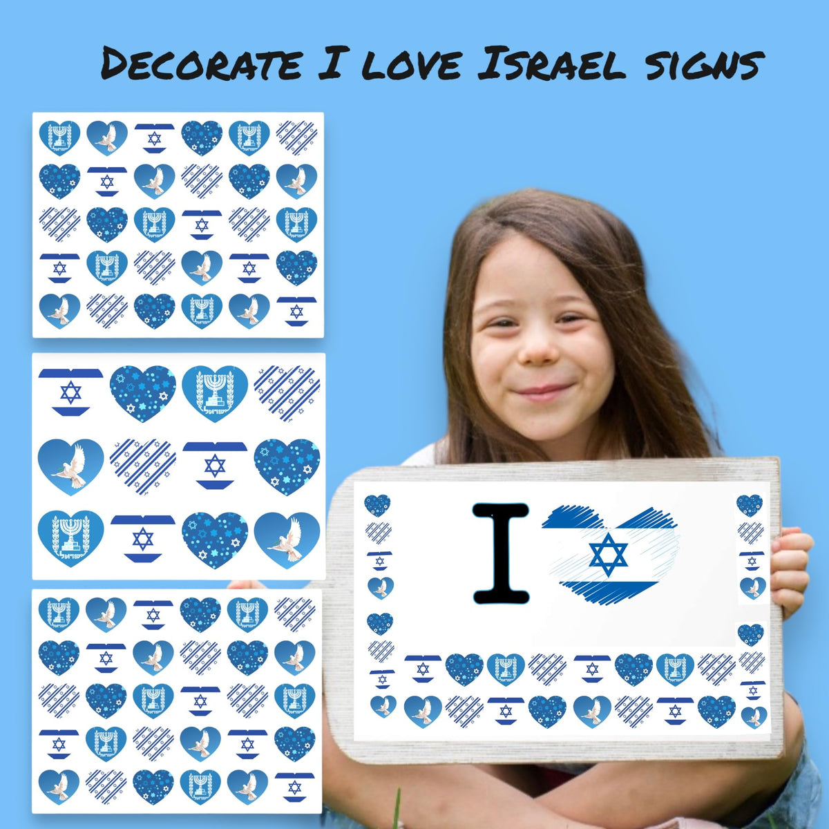 Joyful Artistry Israel stickers kids crafts: peel-and-stick fun for kids projects.