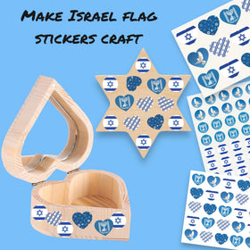 Joyful Artistry Israel stickers peel and stick: strong adhesive for quick, mess-free application.