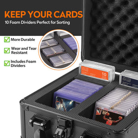 JoyHood top-loaders storage box interior demonstrates organized space for multiple card types