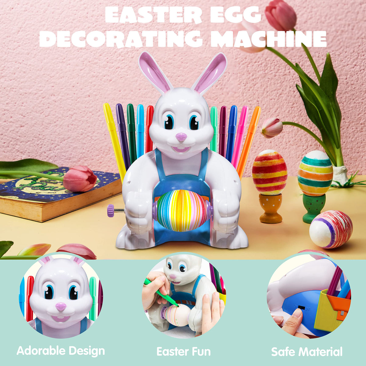 JOYIN ten-markers deliver vibrant, non-toxic colors for Easter designs.