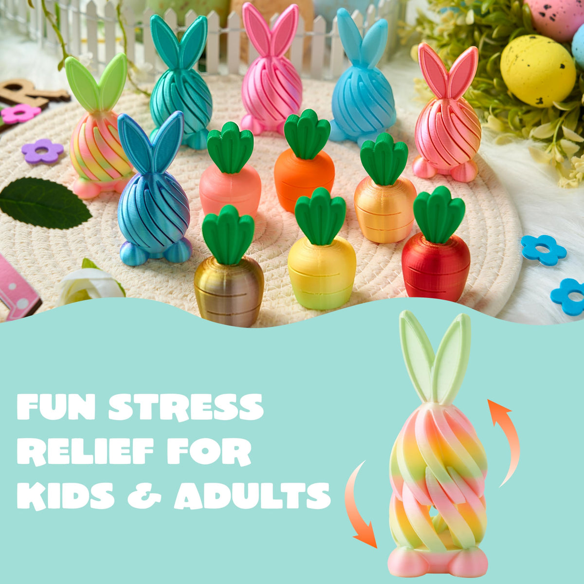 JOYIN 12pc Easter toy set – versatile classroom and party rewards