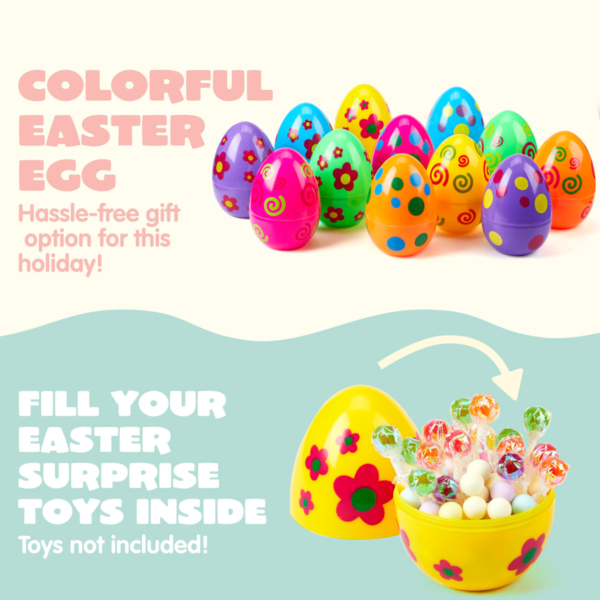 JOYIN 12pc pink Easter egg perfect for fillable surprises and decorative egg hunts.