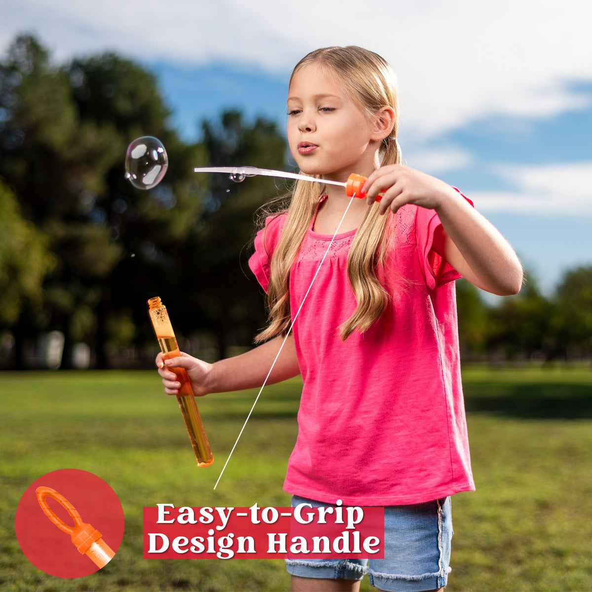 JOYIN 14-inch red bubble wand perfect for festive gatherings