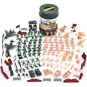JOYIN 164-piece military playset soldiers for imaginative play and group battles