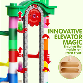 JOYIN 176-track pieces form a sturdy, colorful maze for creative building sessions