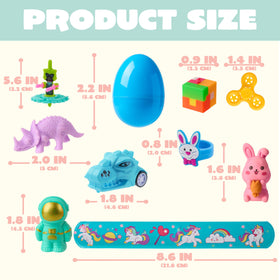 JOYIN 2.2-inch tall eggs create bright Easter displays.
