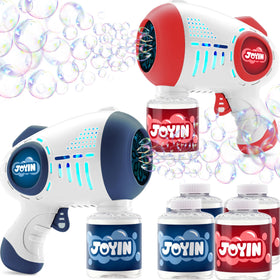 JOYIN 2 kids bubble guns for easy outdoor fun with family