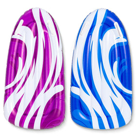 JOYIN inflatable body boards blue and purple for kid-friendly pool learning and play